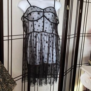 Black lace dress
